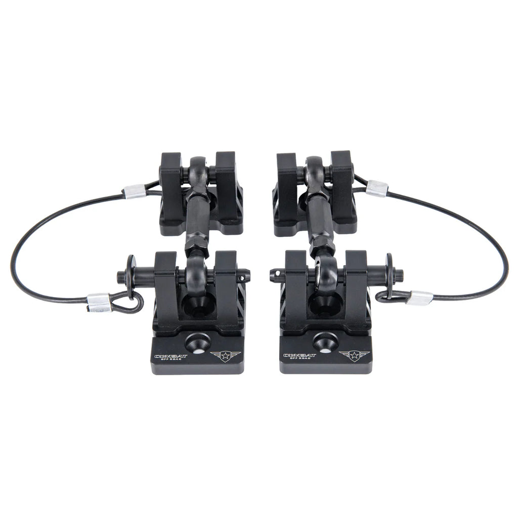 Combat Off Road JK/JL/JT Billet Aluminum Hood Latch Set - Black Out Series