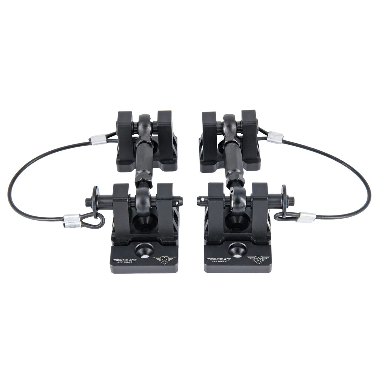 Combat Off Road JK/JL/JT Billet Aluminum Hood Latch Set - Black Out Series